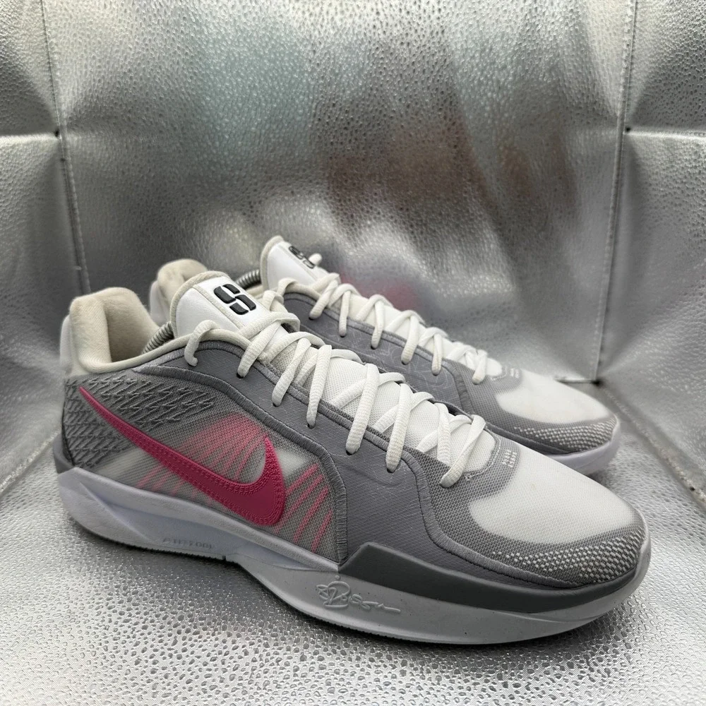 Size 10.5 Nike Sabrina 2 Flowers White-Cement Womens Athletic Shoes FQ2174-100‎